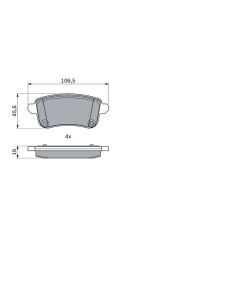 BOSCH 0986494978 - Kit pastiglie freno, Freno a disco