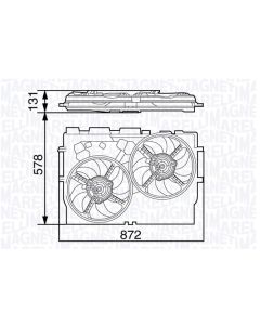 MAGNETI MARELLI 069422583010 - Ventola, Raffreddamento motore