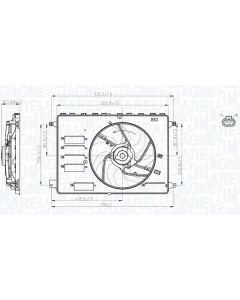 MAGNETI MARELLI 069422761010 - Ventola, Raffreddamento motore