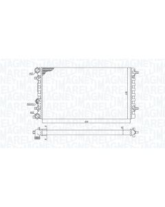 MAGNETI MARELLI 350213105100 - Radiatore, Raffreddamento motore
