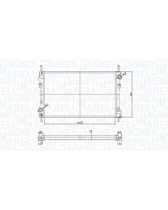 MAGNETI MARELLI 350213183300 - Radiatore, Raffreddamento motore