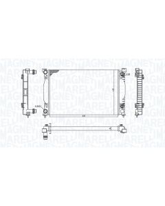 MAGNETI MARELLI 350213196600 - Radiatore, Raffreddamento motore
