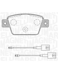 MAGNETI MARELLI 363700423135 - Kit pastiglie freno, Freno a disco