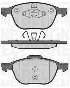MAGNETI MARELLI 363700424061 - Kit pastiglie freno, Freno a disco