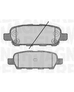 MAGNETI MARELLI 363700456046 - Kit pastiglie freno, Freno a disco