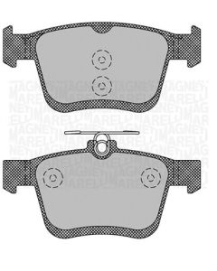 MAGNETI MARELLI 363700485125 - Kit pastiglie freno, Freno a disco