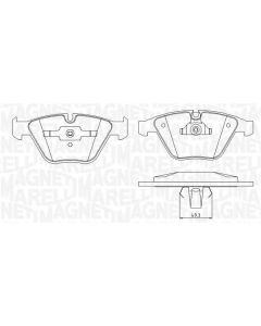 MAGNETI MARELLI 363916060151 - Kit pastiglie freno, Freno a disco