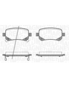 MAGNETI MARELLI 363916060210 - Kit pastiglie freno, Freno a disco
