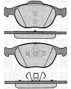 MAGNETI MARELLI 363916060256 - Kit pastiglie freno, Freno a disco