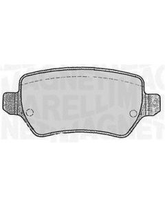 MAGNETI MARELLI 363916060358 - Kit pastiglie freno, Freno a disco