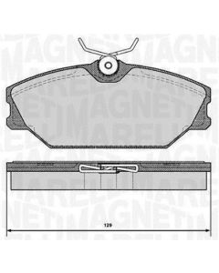 MAGNETI MARELLI 363916060377 - Kit pastiglie freno, Freno a disco