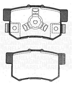 MAGNETI MARELLI 363916060463 - Kit pastiglie freno, Freno a disco