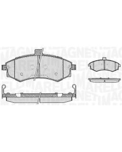 MAGNETI MARELLI 363916060469 - Kit pastiglie freno, Freno a disco