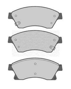 MAGNETI MARELLI 363916060694 - Kit pastiglie freno, Freno a disco