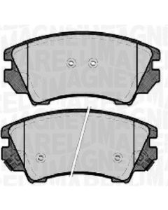 MAGNETI MARELLI 363916060724 - Kit pastiglie freno, Freno a disco