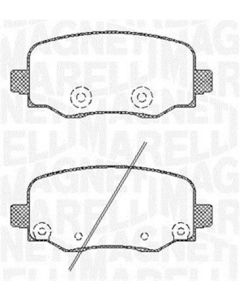 MAGNETI MARELLI 363916060794 - Kit pastiglie freno, Freno a disco