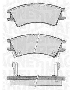 MAGNETI MARELLI 363916060800 - Kit pastiglie freno, Freno a disco