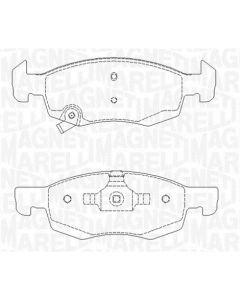 MAGNETI MARELLI 363916060813 - Kit pastiglie freno, Freno a disco