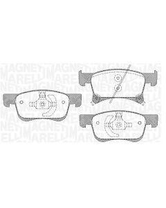 MAGNETI MARELLI 363916060814 - Kit pastiglie freno, Freno a disco