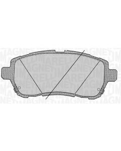 MAGNETI MARELLI 363916060818 - Kit pastiglie freno, Freno a disco
