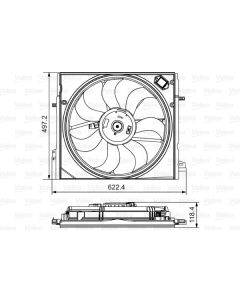VALEO 698582 - Ventola, Raffreddamento motore