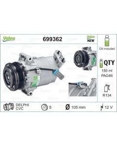 VALEO 699362 - Compressore, Climatizzatore