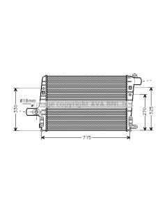 AVA QUALITY COOLING AI4136 - Intercooler