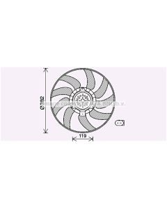 AVA QUALITY COOLING AI7519 - Ventola, Raffreddamento motore