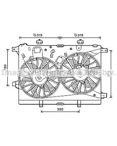 AVA QUALITY COOLING AL7517 - Ventola, Raffreddamento motore