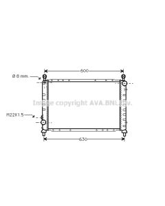 AVA QUALITY COOLING ALA2076 - Radiatore, Raffreddamento motore