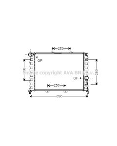AVA QUALITY COOLING ALA2091 - Radiatore, Raffreddamento motore