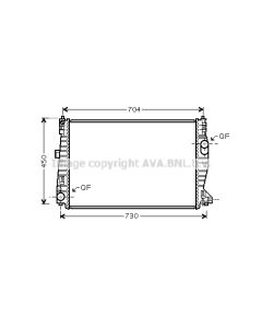 AVA QUALITY COOLING ALA2101 - Radiatore, Raffreddamento motore
