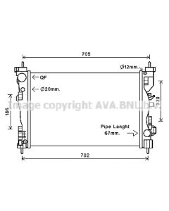 AVA QUALITY COOLING ALA2119 - Radiatore, Raffreddamento motore