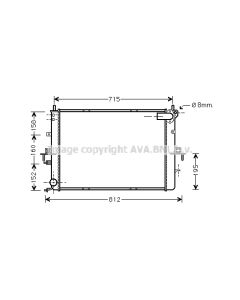 AVA QUALITY COOLING AU2152 - Radiatore, Raffreddamento motore