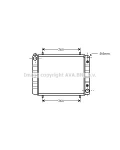 AVA QUALITY COOLING AUA2084 - Radiatore, Raffreddamento motore