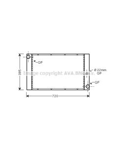 AVA QUALITY COOLING BW2337 - Radiatore, Raffreddamento motore