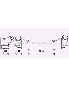 AVA QUALITY COOLING BW4562 - Intercooler