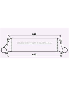 AVA QUALITY COOLING BW4576 - Intercooler