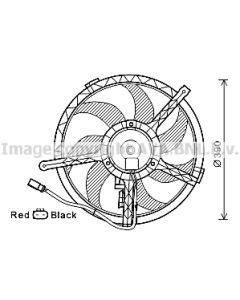 AVA QUALITY COOLING BW7535 - Ventola, Raffreddamento motore
