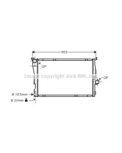 AVA QUALITY COOLING BWA2278 - Radiatore, Raffreddamento motore