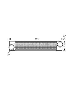 AVA QUALITY COOLING BWA4346 - Intercooler