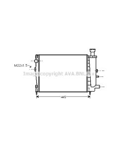 AVA QUALITY COOLING CN2027 - Radiatore, Raffreddamento motore