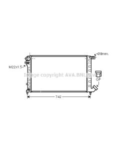 AVA QUALITY COOLING CN2147 - Radiatore, Raffreddamento motore
