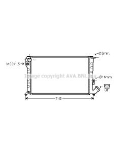 AVA QUALITY COOLING CN2152 - Radiatore, Raffreddamento motore