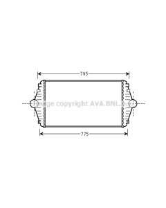 AVA QUALITY COOLING CN4086 - Intercooler
