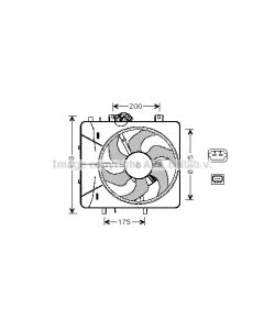 AVA QUALITY COOLING CN7527 - Ventola, Raffreddamento motore