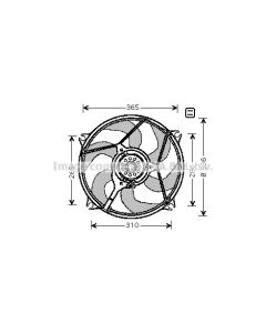 AVA QUALITY COOLING CN7531 - Ventola, Raffreddamento motore