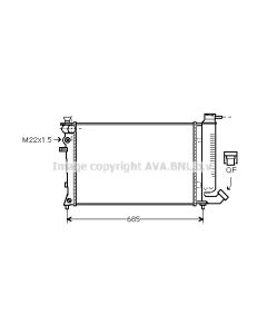 AVA QUALITY COOLING CNA2135 - Radiatore, Raffreddamento motore