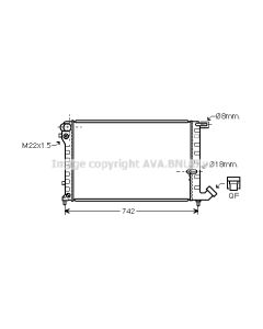 AVA QUALITY COOLING CNA2148 - Radiatore, Raffreddamento motore