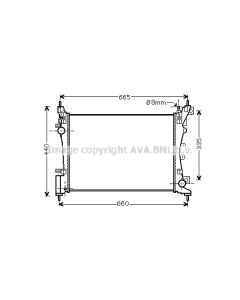 AVA QUALITY COOLING CNA2261 - Radiatore, Raffreddamento motore